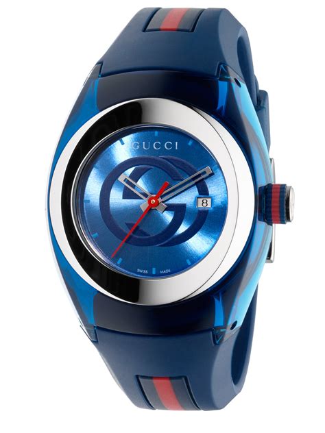 blue gucci watch